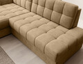 Coltar extensibil stanga 3 locuri ELTAP, LT-09MO, Blezalt, 240x150x82 cm, lemn/poliester, bej inchis