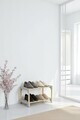Suport pentru pantofi din lemn, Hanah Home, Huhu1689, 51x46.5x27.5 cm, Natural