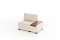 Fotoliu extensibil, Balcab Home, 825BLC4711, Lemn, Crem