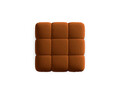 Taburet, Bellis-51, Micadoni Home, 94x94x43 cm, catifea, teracota