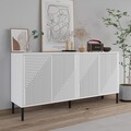 Consola, Odessa, Evolet, 150x75x36 cm, PAL, Alb
