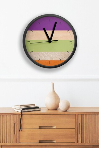 Ceas de perete, Artavessa3Dclock5, Dimensiuni: 36 x 36 x 1 cm, Multicolor