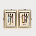 Set 2 tablouri decorative, SET_094, Lulu, 34x44 cm, plastic