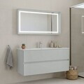 Set Dulap de Baie cu Chiuvetă și Oglindă (2 Piese), Hanah Home, Nest 121 v2, Cașmir mat