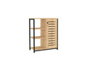 Corp biblioteca, Puqa Design, Ihlamur, 72x83.7x34 cm, PAL, Safir / Negru