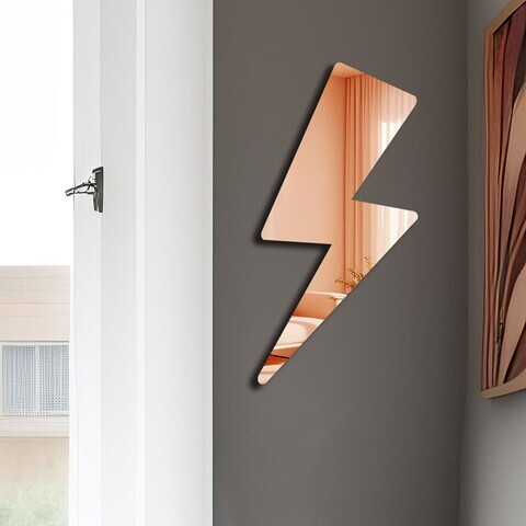 Oglinda decorativa, Ozgl504, PLEXIGLAS, Partea de jos: 100% EVA (Grosime: 10 mm, Auriu roz