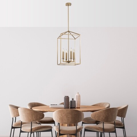 Lustra, Till – 13256, Fulgor, 35 x 35 x 107 cm, 4 x E14, 40W, auriu 107