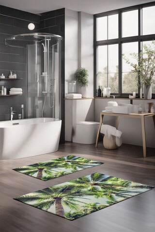 Set covorase de baie, Cartwright, CT-5192, Poliester, Multicolor