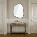 Oglinda decorativa, Lumisfera, Asymmetric Design 30 x 42, Alb