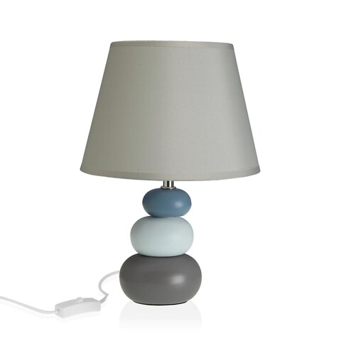 Lampa de masa Serenity, Versa, 22.5 x 32 cm, 1 x E14, 25W, ceramica, albastru