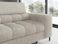 Coltar extensibil stanga 5 locuri ELTAP, LT-18ROY, Ferucce, 276x200x93 cm, lemn/poliester, bej deschis
