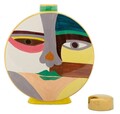 Vas decorativ Piccassy Round, Mauro Ferretti, 28x9x33 cm, ceramica, multicolor