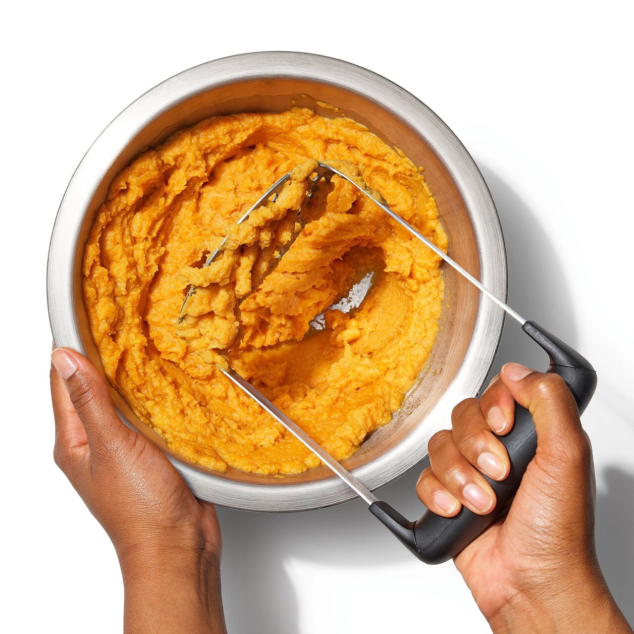 Zdrobitor cartofi, inox, 15 x 10 cm, "Good Grips" - OXO - imagine 4
