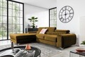 Coltar extensibil stanga 3 locuri ELTAP, LT-45NU, Grayson, 278x205x92 cm, lemn/poliester, mustar