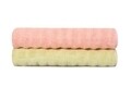 Set 2 prosoape de baie 406, Beverly Hills Polo Club, 70x140 cm, bumbac, verde/roz