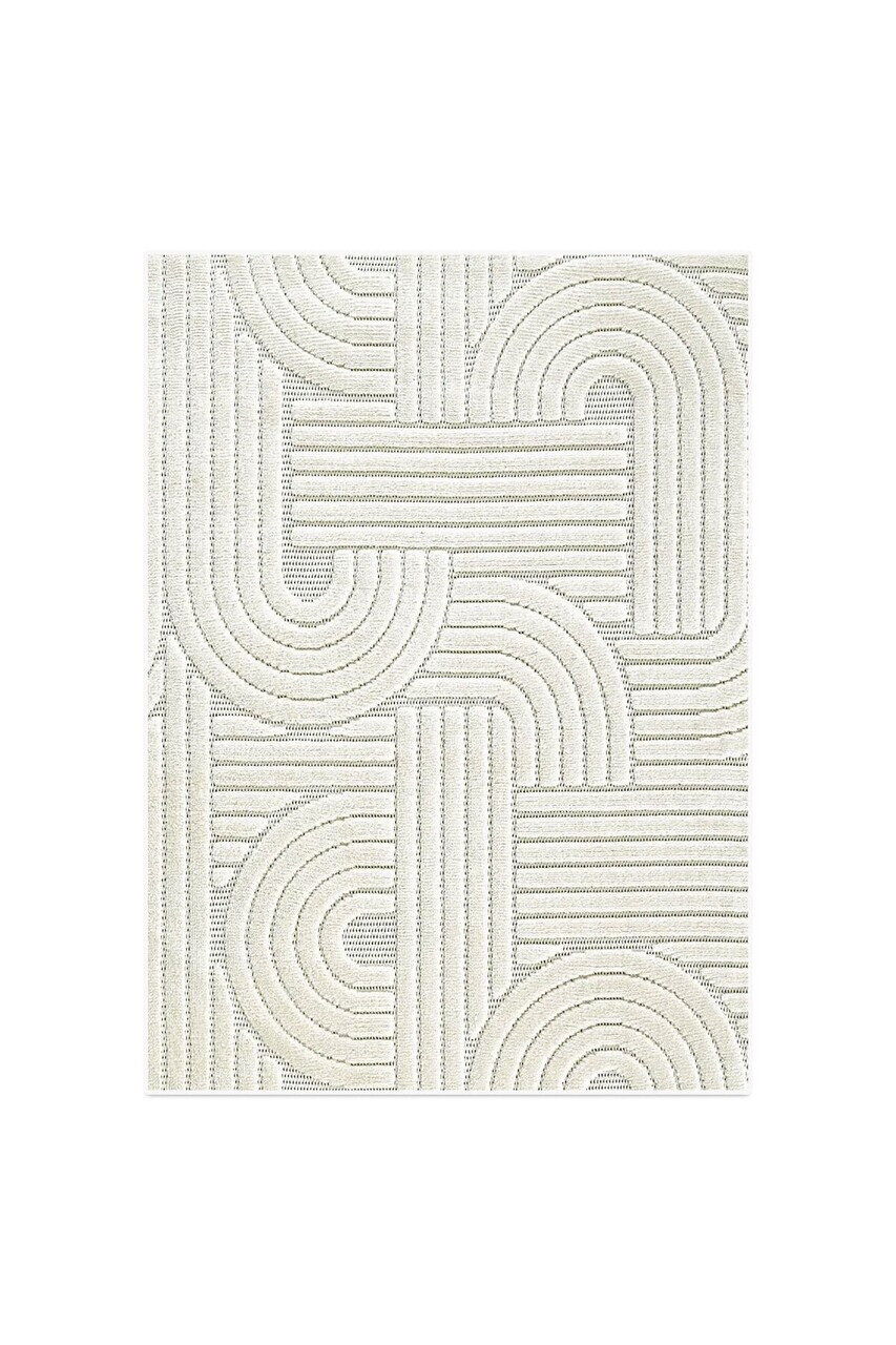 Covor, CLR-7312-HALI-42, 200x300 cm, Poliester, Ecru — imaginea 2