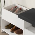 Pantofar, Decortie, Filux Bench, 120.3x51x40.5 cm, PAL, Alb