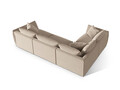 Coltar stanga 4 locuri, Chris-184, Micadoni Home, 295x210x80 cm, catifea, ecru