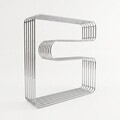Raft de perete, Hanah Home, Kira, 42.5x37x11.5 cm, Crom