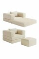 Canapea extensibilă pentru copii, Atelier del Sofa, 326NYR1101, Crem