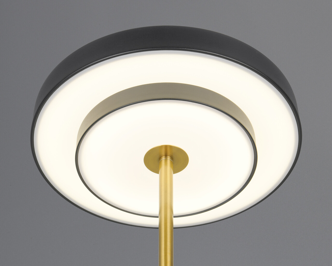 Lampa de masa Keaton, TRIO, 30x45.5 cm, 12W, 1x SMD, metal, negru/auriu