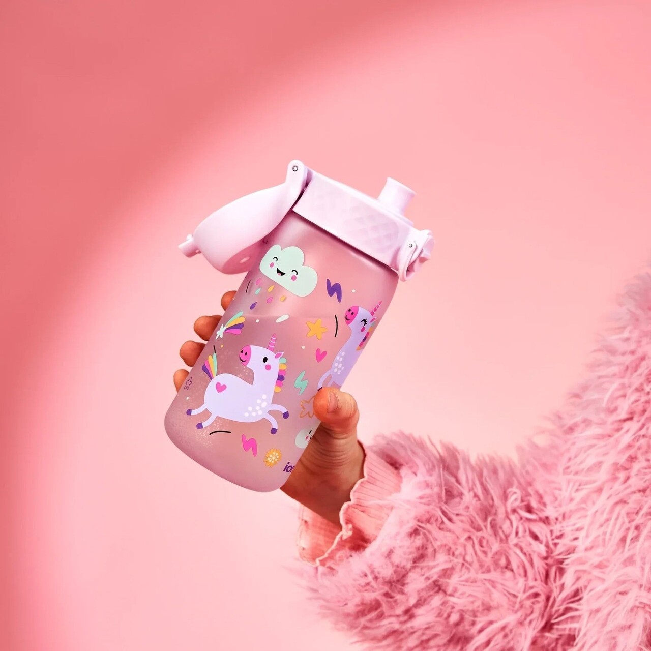 Sticla apa pentru copii, recyclon, 350ml, Unicorns - Ion8 - view 7