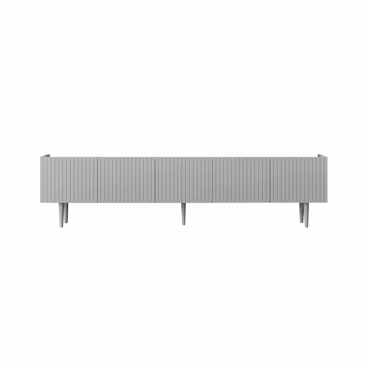 Comoda TV, Hanah Home, Capella 200, 200x50x29 cm, MDF, Gri deschis - view 4