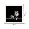 Tablou decorativ T726, Neostill, sticla temperata, 70x70 cm