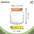 Borcan pentru depozitare PKY635, Forsberg, 635 ml, 9.6x9.6x11 cm, sticla