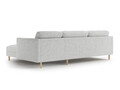 Coltar dreapta 4 locuri, Eden, Micadoni, 286x150x90 cm, tesatura structurata, gri deschis melanj