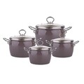 Set pentru gatit Balbina, Silesia, 8 piese, email, gri