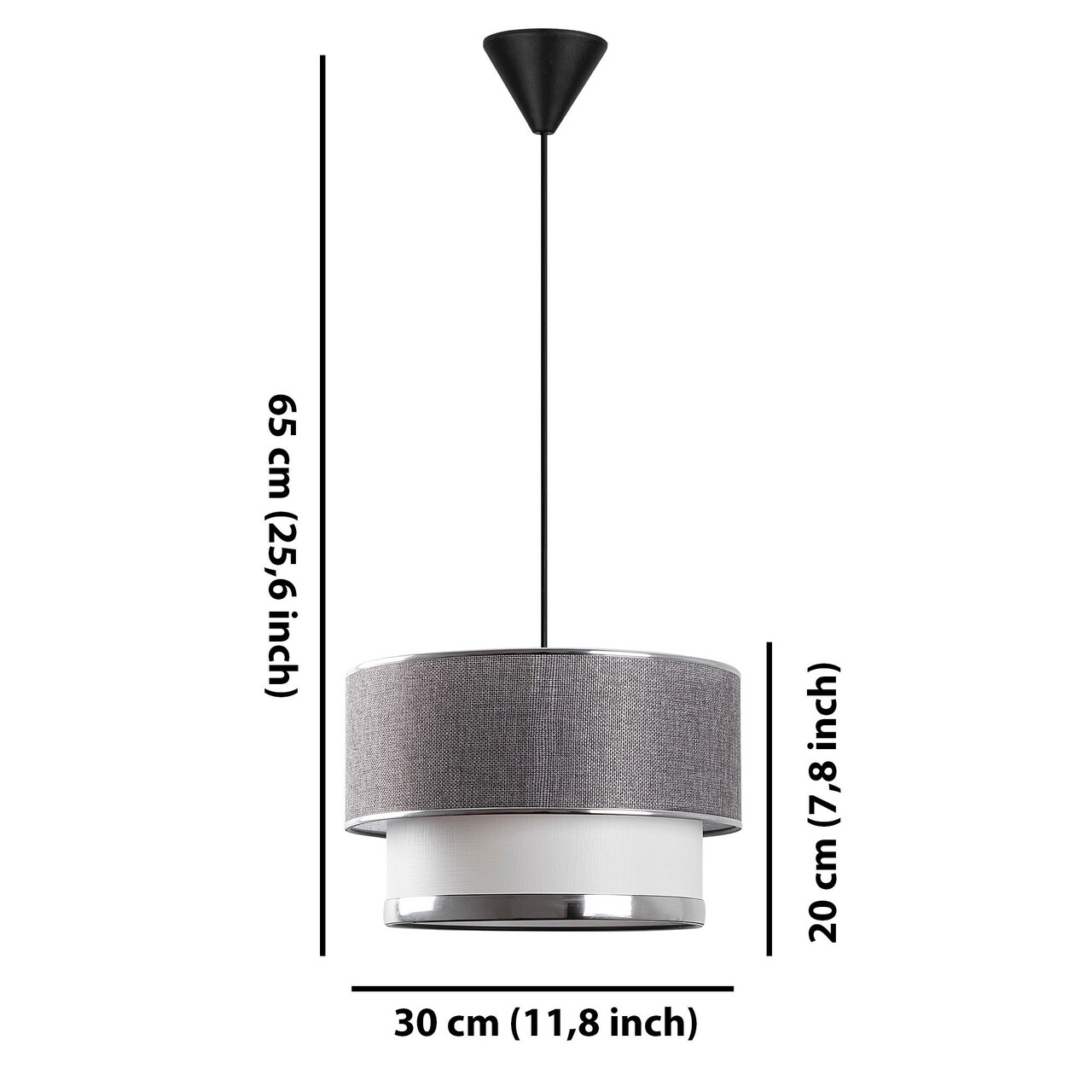 Lustra, FullHouse, 390FLH1819, Metal, Gri / Argintiu