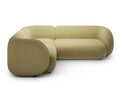 Coltar stanga 4 locuri, Kate, Micadoni, 252x220x76 cm, tesatura structurata, galben melanj