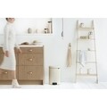 Cos de gunoi cu pedala, Brabantia, Icon Almond, 20 L, inox, crem