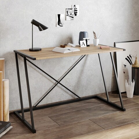 Birou, Hadley, Anemon, 120x75x60 cm, Nuc / Negru Hadley