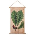 Decoratiune de perete Hazelnut Leaf, Creaciones Meng, in/brad chinezesc, 44x73 cm