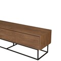 Comoda TV Milo, Sapphire, 180x40x50 cm, maro/negru