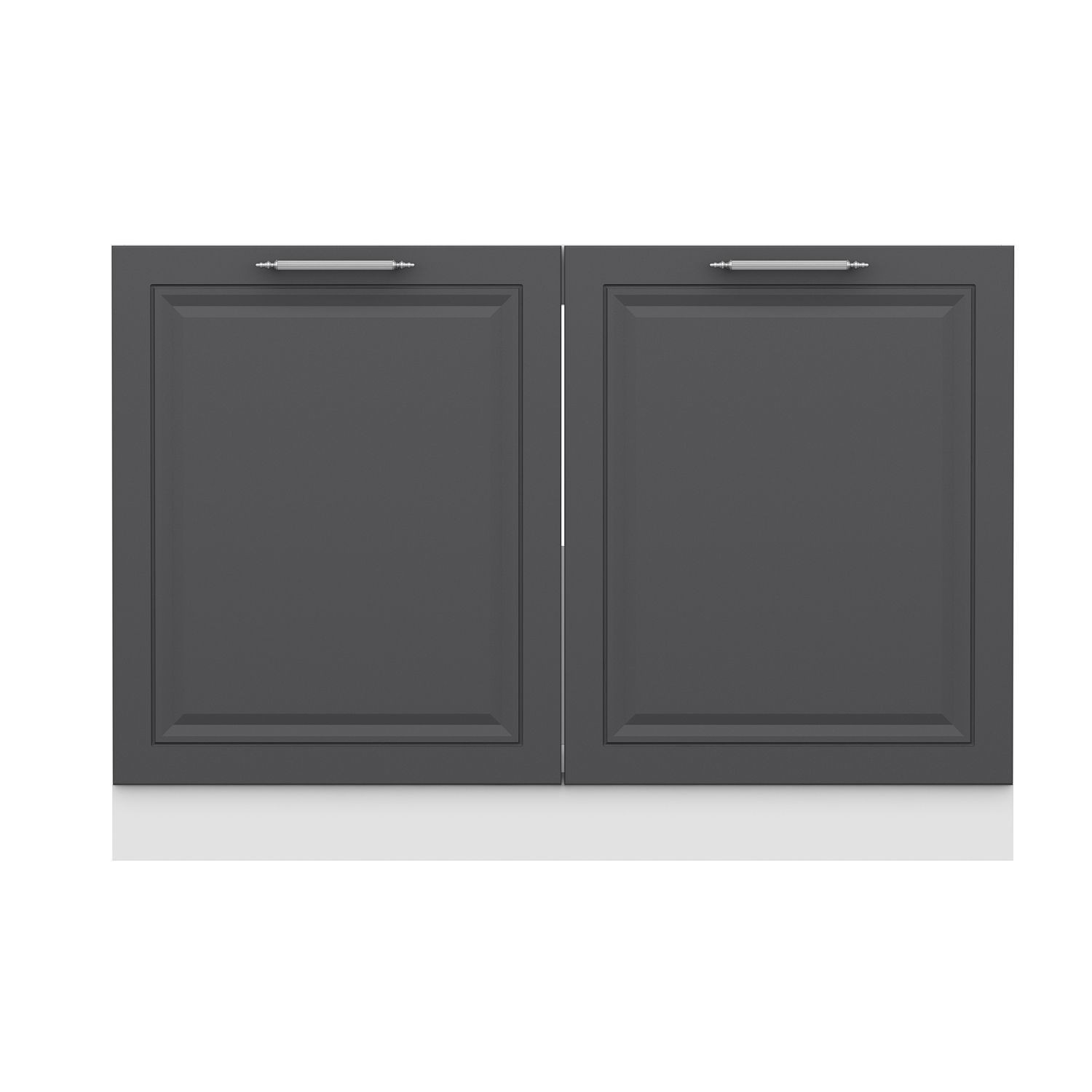 Dulap pentru bucatarie, Hanah Home, Minar, 120x87x58 cm, Alb / Antracit