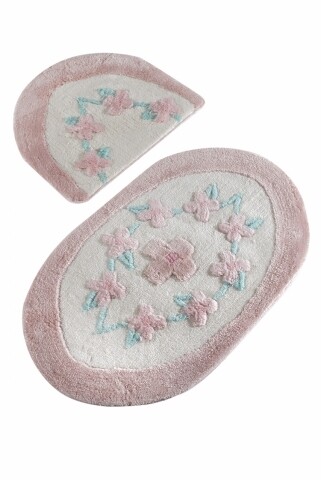 Set 2 covorase de baie, chilai, essence pink, multicolor