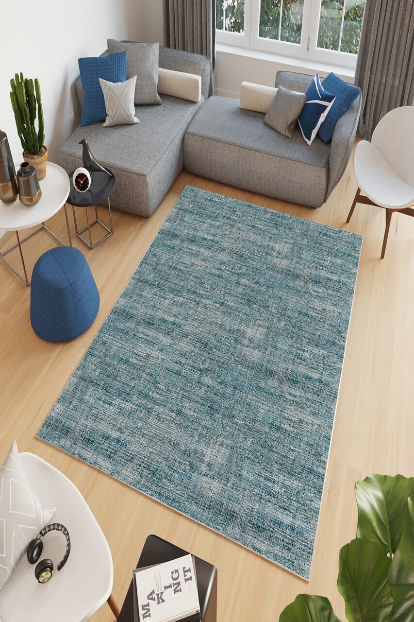 Covor W841 160x230 cm Poliester Albastru
