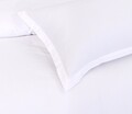 Lenjerie de pat pentru o persoana, Hotel Line Luxury Bedora, 400 TC, 150 x 240 cm, bumbac 100%, alb