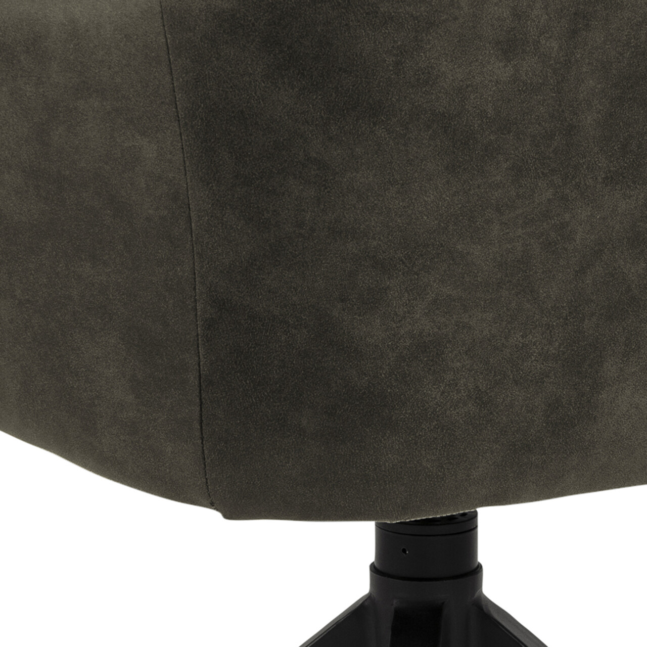 Scaun Brenda, Actona, 58x54.5x84.5 cm, rotativ, poliester/otel, verde olive - view 3