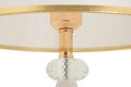 Lampa de masa Gipsy, Mauro Ferretti, 1 x E27, 40W, 30x30x52 cm, fier, auriu/alb