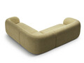 Coltar simetric 5 locuri, Kate, Micadoni, 252x252x76 cm, tesatura structurata, galben melanj