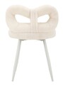 Scaunel Ilary Mini, Mauro Ferretti, 40x40x67 cm, MDF/fier/poliester, alb