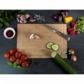 Tocator cu dispozitiv de ascutit cutite, Wenko, 33 x 23 cm, bambus, natur