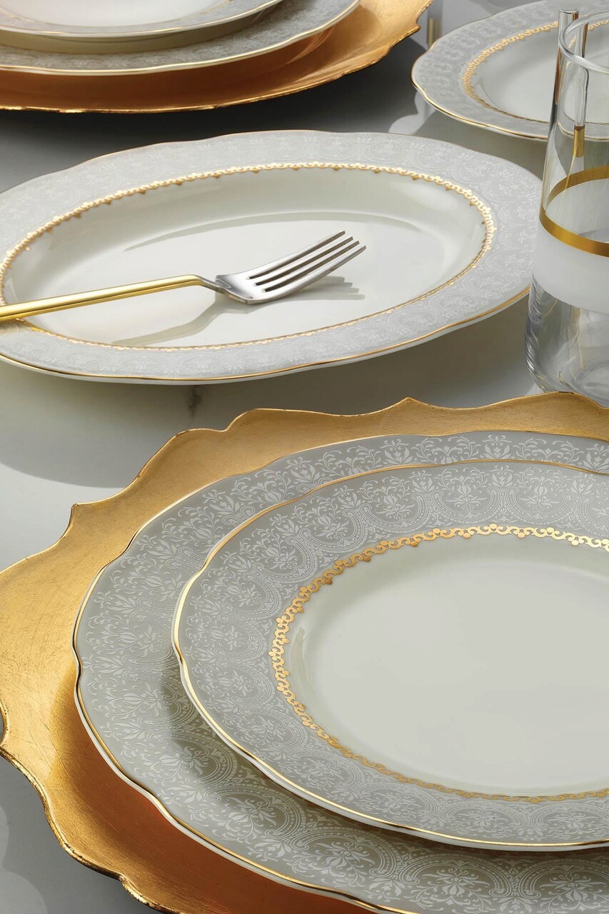 Serviciu de masa 62 piese BNOLY62YT43011381, Kutahya Porselen, ceramica, multicolor - 1 | YEO