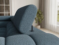 Coltar extensibil stanga 3 locuri ELTAP, LT-40JAF, Fectory, 346x205x93 cm, lemn/poliester, albastru