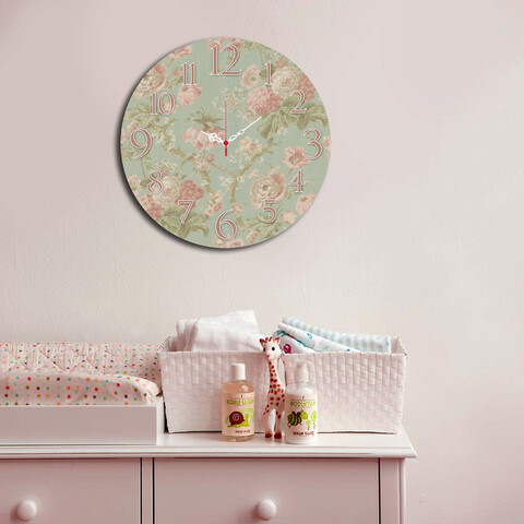 Ceas de perete, ms-12, mdf, ø40 cm, multicolor