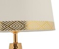 Lampa de masa Tower, Mauro Ferretti, 1 x E27, 40W, 30x54 cm, fier, auriu/alb